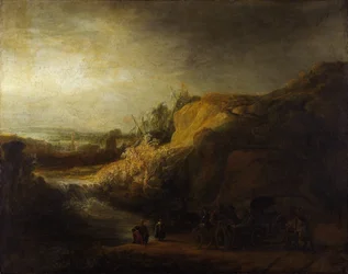 Paysage avec le baptême de l