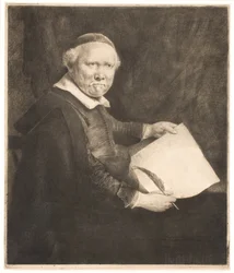 Lieven Willemsz van Coppenol, maître écrivain : la grande plaque