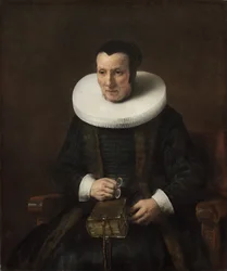 Vieille dame avec un livre, 1647