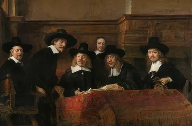 Portrait des syndics de la corporation des marchands de drap à Amsterdam. 1662