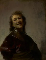 Rembrandt riant, vers 1628