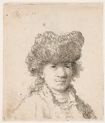 Rembrandt coiffé d