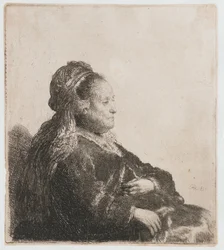 Mère de Rembrandt assise