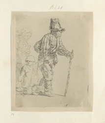 Famille de paysans itinérants