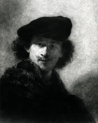 Autoportrait avec un béret en velours