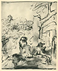 Saint Jérôme lisant dans un paysage, 1649, 1943