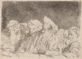 Les pharisiens débattant (fragment de l