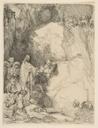 La Résurrection de Lazare, petite planche, 1642