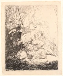 La petite chasse au lion (avec deux lions)