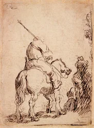Le Soldat Turbané à Cheval, 1632