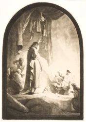 La résurrection de Lazare : la grande planche