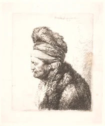 La deuxième tête orientale (le père de Rembrandt?)