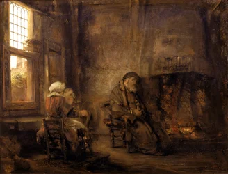 Tobie et Anna attendant le retour de leur fils, 1659