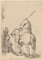 Soldat turbané à cheval