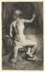 Femme avec la flèche