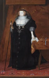 Portrait de Frances Howard, duchesse de Richmond et Lennox (huile sur panneau)