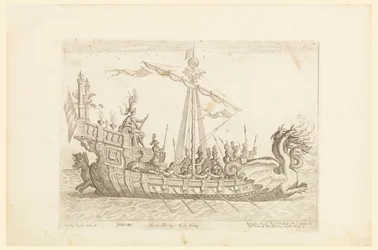Hercole barca del Sig. Nicolo Cimenes, des Vaisseaux des Argonautes pour la célébration du mariage de Cosimo de