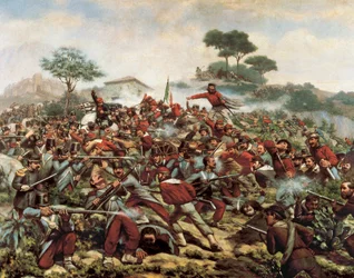 Giuseppe Garibaldi à la bataille de Calatafimi, 15 mai