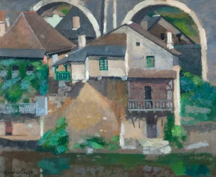 Maisons sur la Vézère à Uzerche