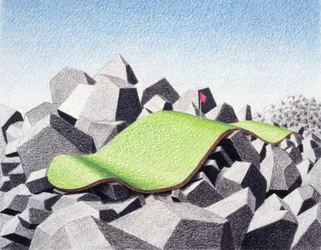 Sur les rochers
