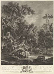 Les Villagois à la Pêche, 18e siècle