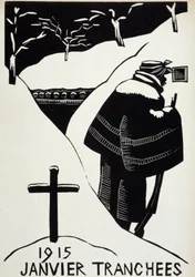 Janvier 1915 : les tranchées - dans « Calendrier de la guerre », ill. par Herman-Paul, Librairie Lutetia, Paris