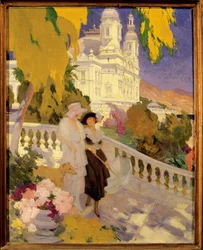 La promenade sur la terrasse du Casino de Montecarlo