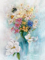 Bouquet printanier haut en couleur