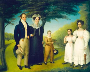 Dr. John Safford et Famille, vers 1830