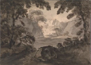 Vue à travers les arbres