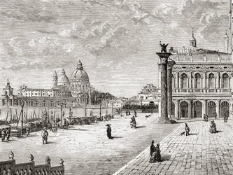 Piazza San Marco ou Place Saint-Marc, Venise, Italie à la fin du XIXe siècle. De 