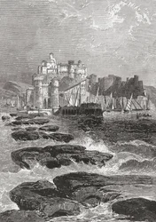 Pozzuoli, Naples, Italie du Sud à la fin du 19ème siècle. De 