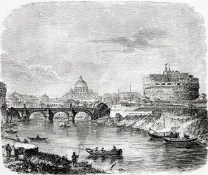 Saint-Pierre avec le pont et le Castel Sant