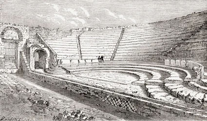 Le petit théâtre, Pompéi, Naples, Italie