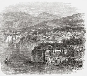 Vue de Sorrente, Campanie, sud de l