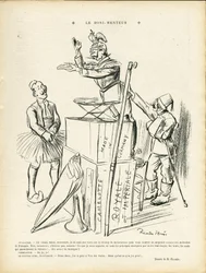 Illustration de Ricardo Flores (1878-1918) dans Le Lire, 20/09/13 - Le Menteur - Allemagne Prusse, Turquie, Guerre de 14-18 Premières Souris - Guillaume II