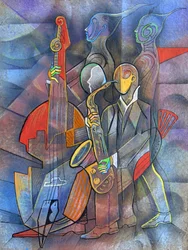 Concert de jazz cubiste
