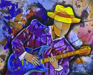 Un guitariste de jazz plein d