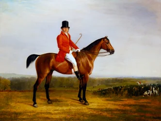 Isaac Sadler monté sur un chasseur bai