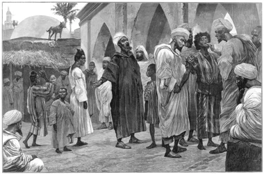 Le marché aux esclaves au Maroc, 1888