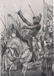 La mort de Henry Hotspur, 21 juillet 1403, illustration de 