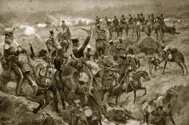 Charge des dragons à Talavera, illustration de 