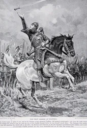 La première charge à Hastings : Taillefer, ménestrel jongleur d