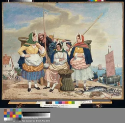 Marché aux poissons au bord de la mer
