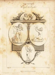 Gems illustrant Cupidon et Psyché, 1812 (gravure)