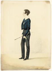 Garçon avec un col Eton
