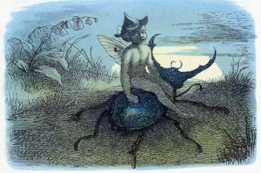 Le messager de la reine des fées, vers 1870