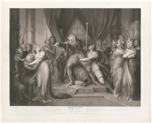 Lear chassant sa fille Cordelia