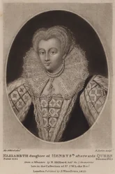 Reine Elizabeth I (mezzotinte)
