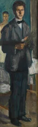 Autoportrait avec une palette
